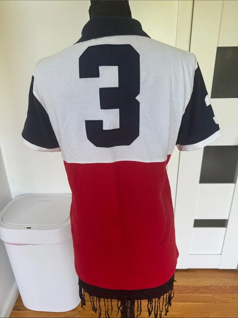 Ralph Lauren Kids Polo - Red, White & Navy Colorblock